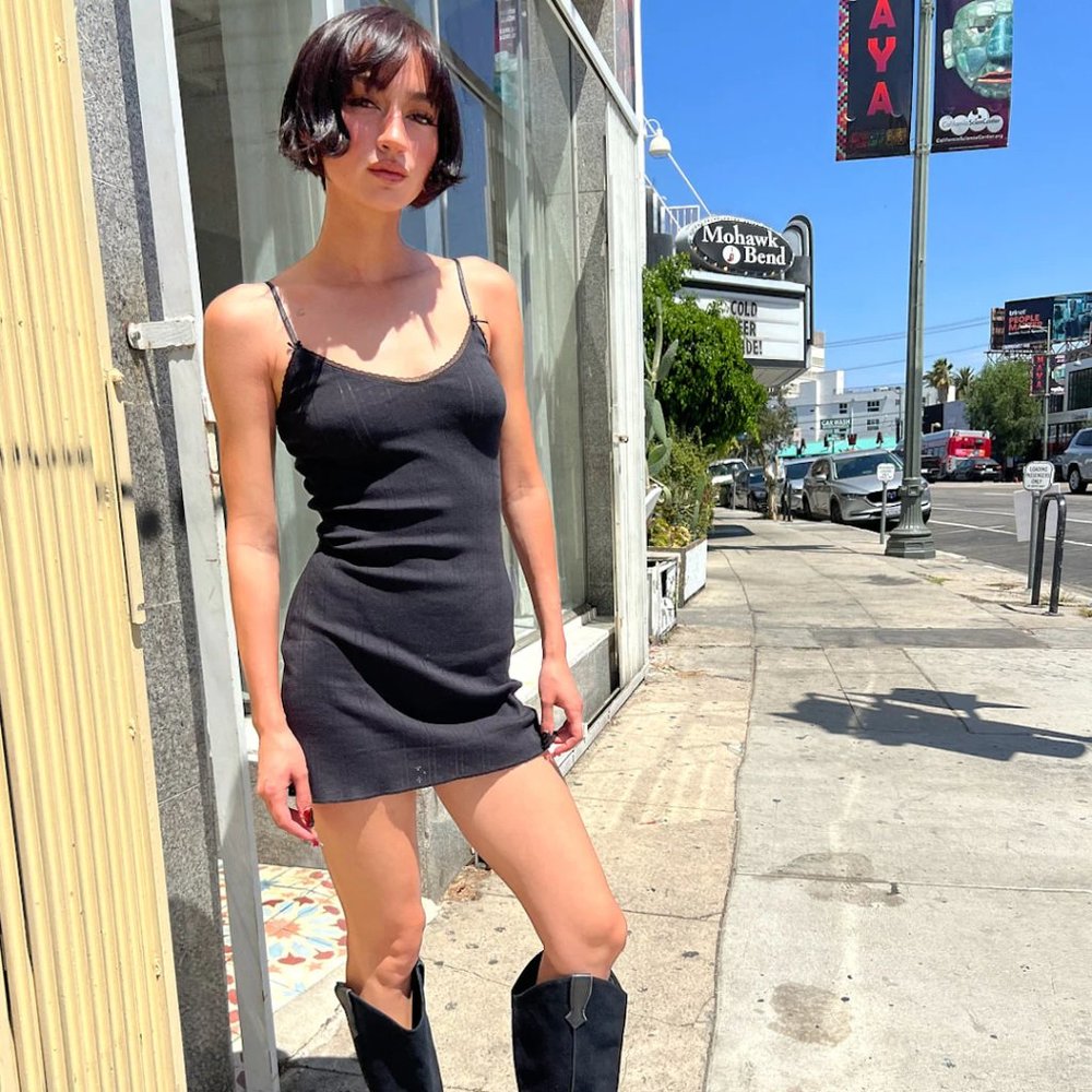 Cou Cou Intimates THE CAMI SLIP BLACK! Sold out online!